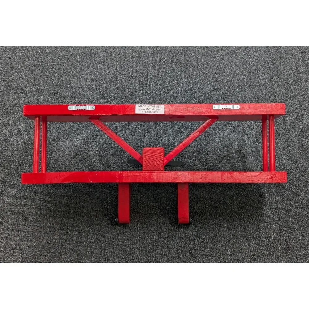 Mr. Train Red Wood Decorative Airplane Wall Shelf Decor Wheels Propeller Move